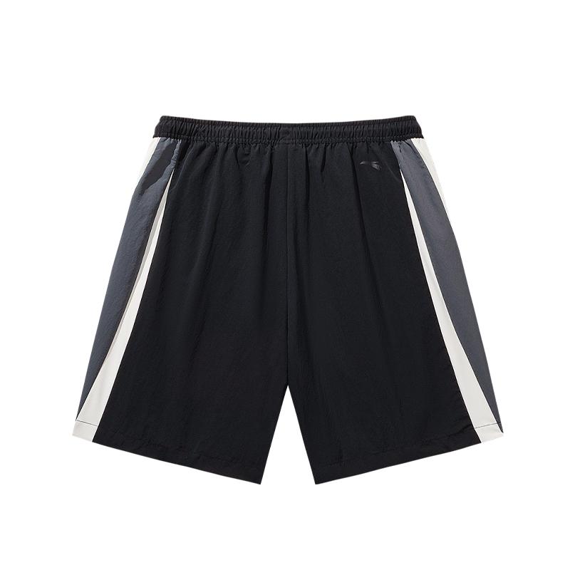 Anta Kyrie Classic Spliced Sports Fashion Versatile Stylish Basketball Woven Five-Point Shorts Unisex shorts Black 172631503-2