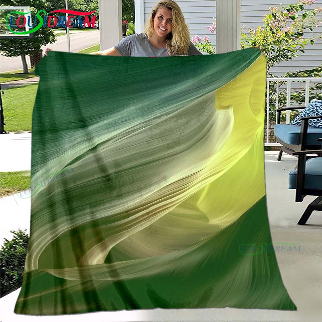 Fashion 3D Popular Mobile Wallpaper Four Seasons Blanket Sofa Cover Travel Bed Plush Blanket Travel Office Break Blanket Gift