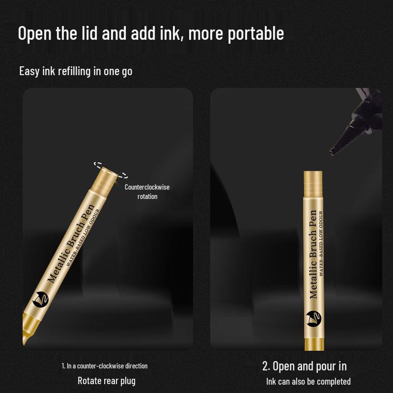 Multi-Use Soft Tip Metallic Highlighter and Greeting Card Paint Pen