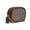 Coach Camera 20 Classic Monogram Turnlock Zipper Chain Round Crossbody Bag Women crossbody bag Brown C5275-B4S0M