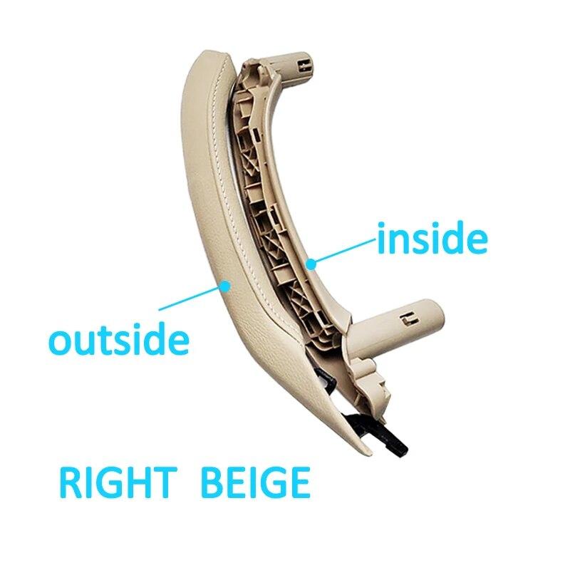 

Подлокотник для межкомнатной двери с левым рулем и правым рулем, внутренняя ручка с кожаным чехлом, полный комплект в сборе для BMW X3 X4 F25 F26 2010-2016 Beige Right
