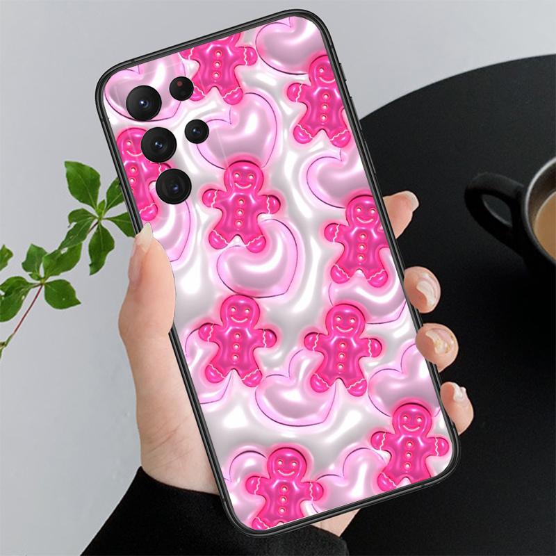 Coque de téléphone dessin animé esthétique de Noël pour Samsung A55 A16 A56 A36 A35 A15 A53 A54 A33 A34 A25 A05S A52 A52S A14 A24 A26 A71
