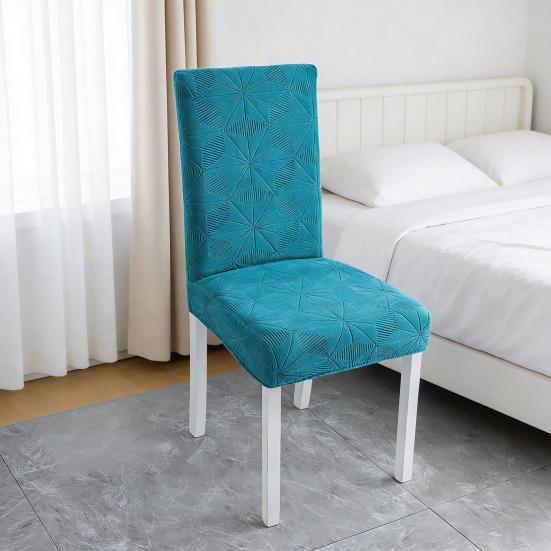 Aksamitny Pokrowiec na Krzesło do Jadalni Rozciągliwy Pokrowiec na Krzesło Parson Zdejmowany Zmywalny Ochraniacz na Siedzisko na Wesele Imprezę Domowy Restauracja Hotel Bankiet