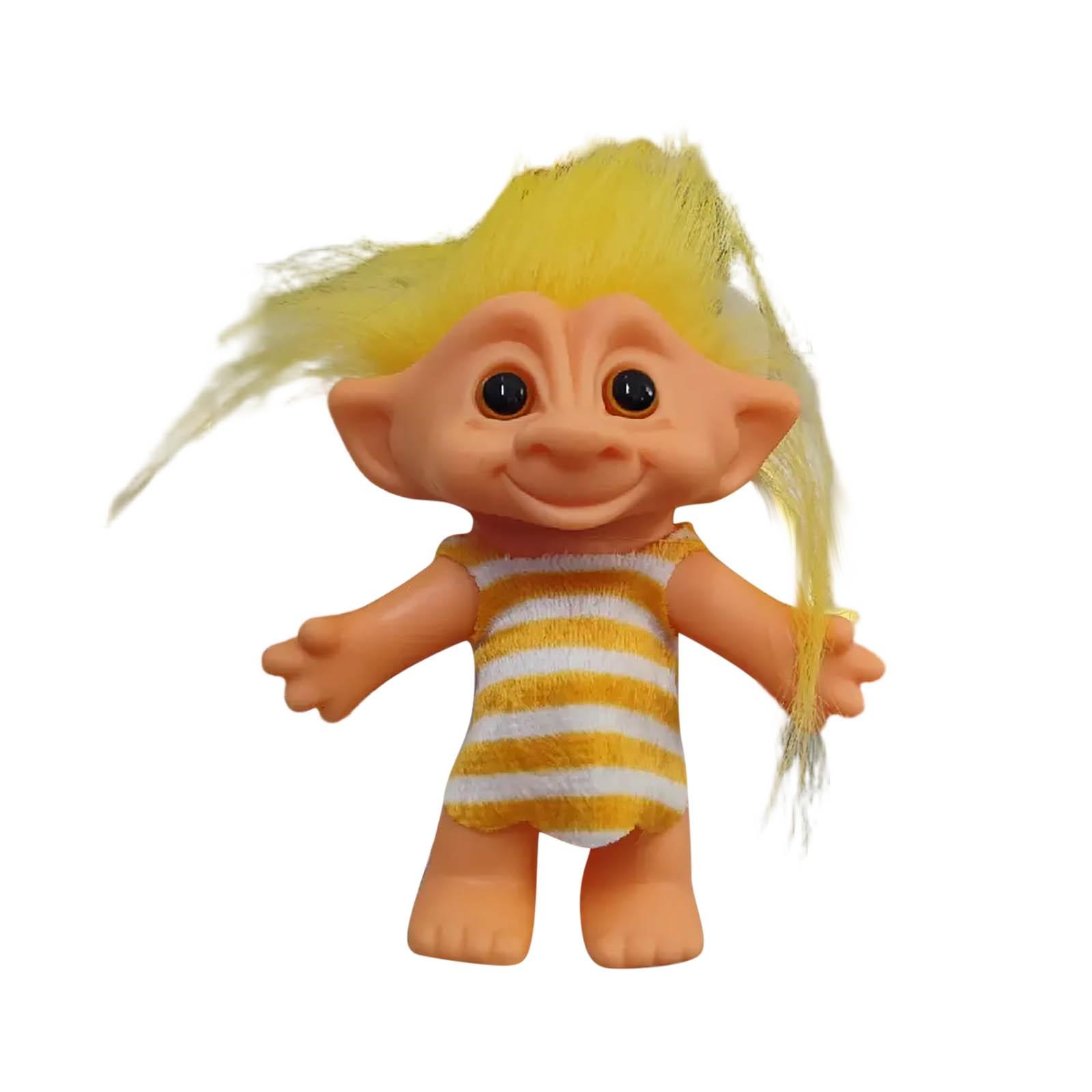 

Уродливая гигантская модель куклы, родившаяся в 80-х годах, ностальгическая юбка высотой 10 см, одежда, свитер, игрушечная кукла-тролль