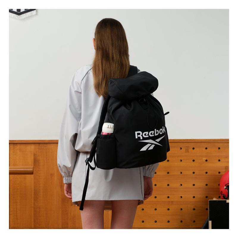 New Reebok Fabric Bucket Bag, Backpack Regular Unisex Black/Olive/Khaki RB230009M