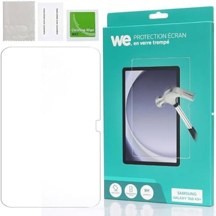 Verre Trempé - WE - Samsung Galaxy Tab A9+ 11 2023 - Anti-Rayures - 9H - Ultra Résistant