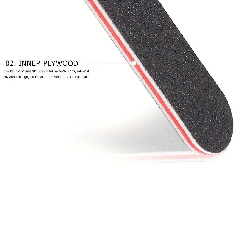 Xiaomi 25 Pcs Black Double Sided Nail File Emery Board for Home Salon Nail Shaping Polishing