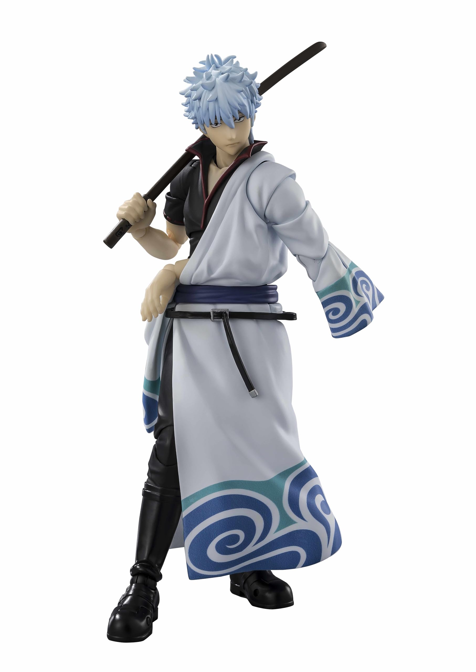 

TAMASHII NATIONS Gintama Саката Гинтоки 145 мм ПВХ АБС раскрашенная подвижная фигурка S.H.Figuarts Прибл.. &