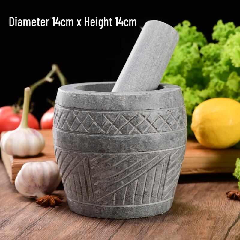 LISM Natural Bamboo Mortar and Pestle Set