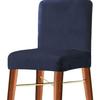 Velvet Low Back Elastic Chair Cover Silver Fox Velvet Bar Chair Cover Hotel Club Dining Table Dining Chair Cover