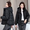 Down and padded jacket women's winter 2025 new cotton jacket short Korean version loose hooded thickened warm jacket padded jacket tide
