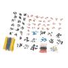 1400 Pcs Set Electronic Components Metal Film Resistor Ceramic Electrolytic Capacitor Transistor