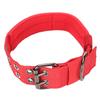 Dog Collar Lightweight Breathable Adjustable Heavy Duty Nylon Collar for Medium Large Dogs Training Red