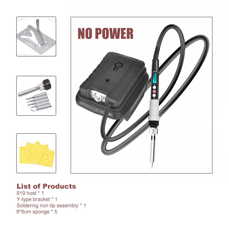 

90 Вт Сверхбыстрый Аккумуляторный Паяльник Цифровой Дисплей и Совместимость с Аккумулятором Makita 30 с Нагрев Портативный DIY и Профессиональный Инструмент for Makita battery