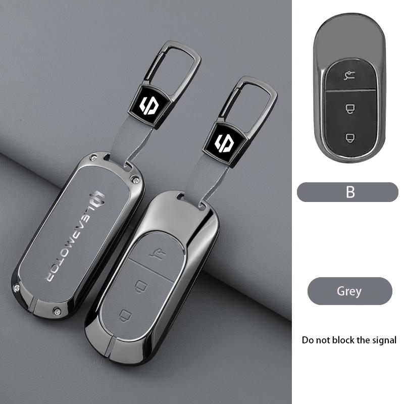 Zinc Alloy Car Key Case Cover for Leapmotor t03 s01 c11 for 2023 Leapmotor C01 T03 S01 C11 Leap Motor Holder Key Fob Keychain