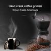 Camping Coffee Grinder Coffee Grinder Set Manual with Glass Jar Adjustable Ceramic Burr Large Capacity Hand for Home Travel