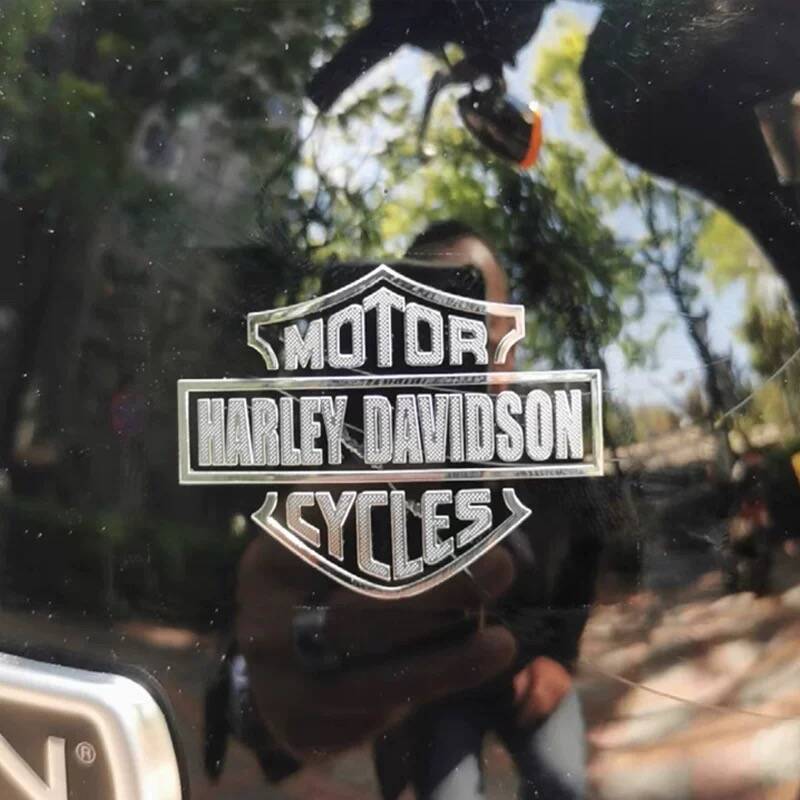 Aluminum alloy stickers Decorative Logo Motorcycle Car Stickers for Harley Davidson Softail Sportster VRSC 1200 Street Glide
