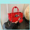 Spring Fashion Small Semi Circular Pu Handbag With Chain Strap For Urban Style