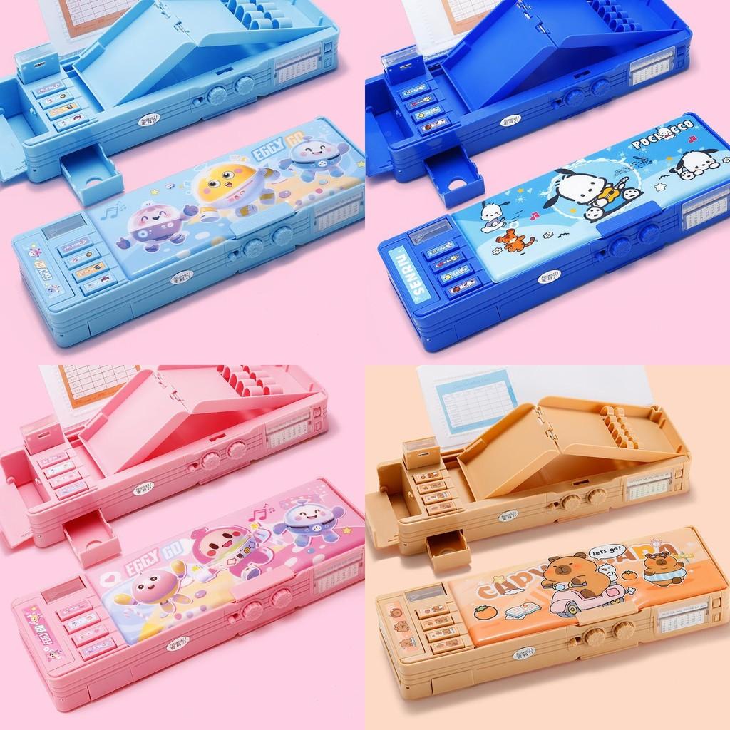 Capybara Kuromi Cinnamoroll Pochacco Password Lock Doublesided Organizer For Elementary Students Storage And Travel