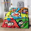 Coperta morbida in peluche cartone animato anime Doraemon, coperta in flanella per soggiorno camera da letto letto divano picnic, copertura calda per bambini