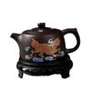 Fire Qilin raw ore color-changing purple clay pot handmade phoenix pot Xishi pot water bird call teapot well bar pot