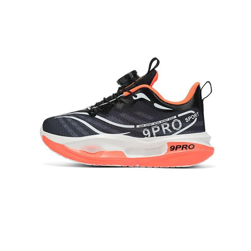 Youth Style Shoes Lightweight Kids Running Shoes Boys Ages 7-16 Breathable Mesh Upper MD Sole Shock Absorption Slip-On Style With Rotating