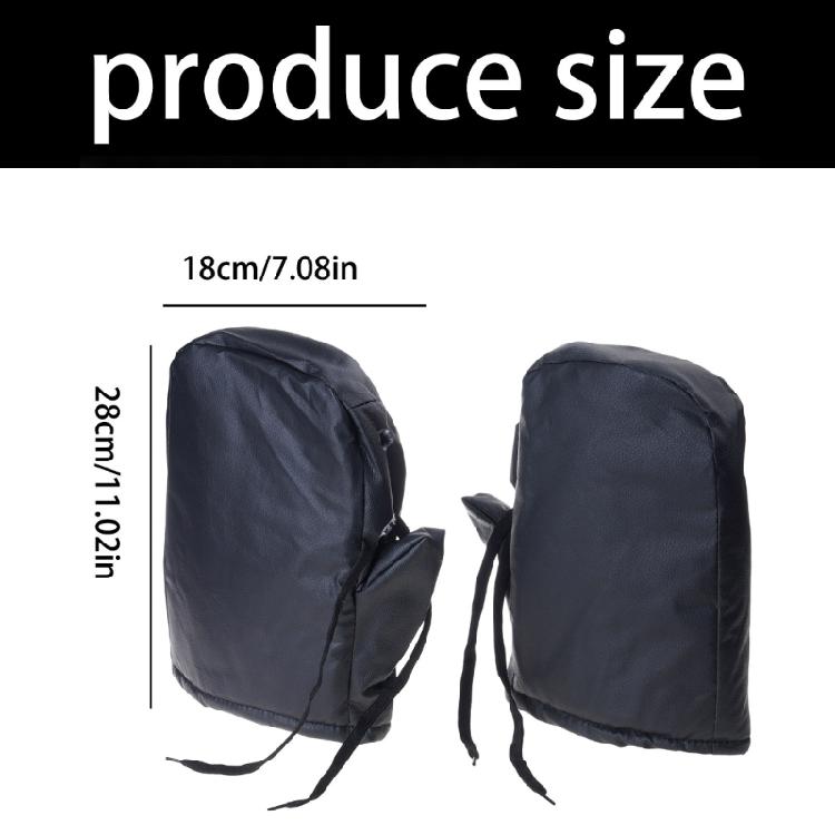 Thermal Insulated Motorcycle Riding Gloves Windproof Reflective Handlebar Muffs Cover For Winter Riding