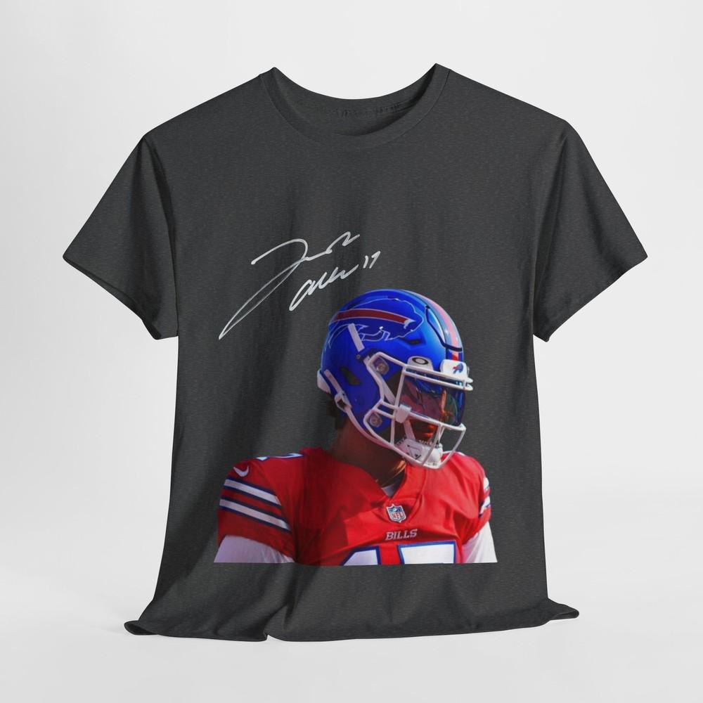 Josh Allen Buffalo Bills QB NFL Fan Front/Back design Unisex Cotton Tee Unisex T-Shirt L