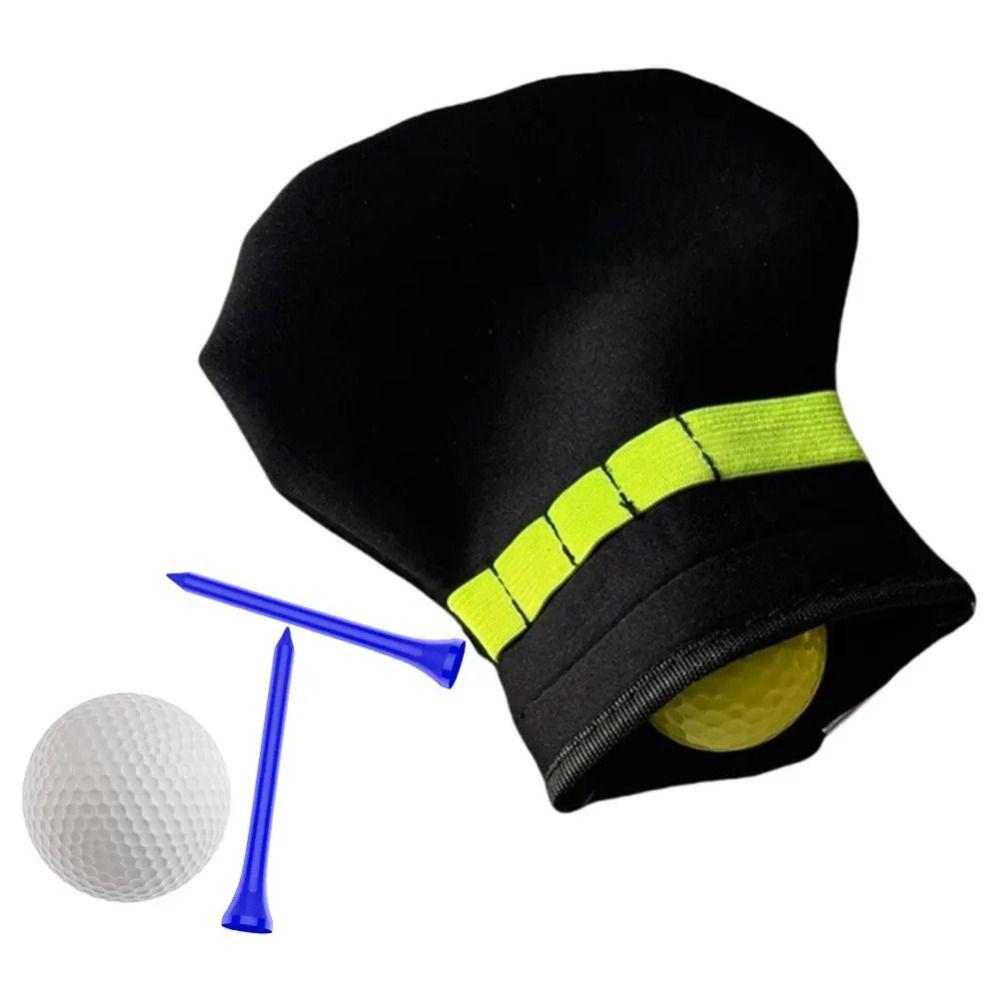 Portable Golf Ball Tee Holder With Metal Clip Golf Stud Pocket Golf Tee Bag  For Golfers