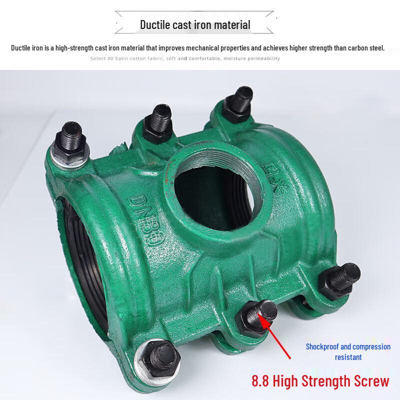 Ductile Iron Reducing Half-Joint Pipe Repair Clamp