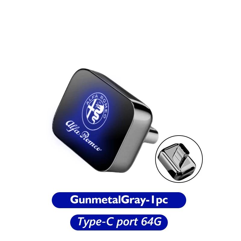 Autoaufkleber Für Alfa Romeo Auto-USB-Stick 64 GB 32 GB 16 GB Speicherstick Geschenk Für Alfa Romeo Giulia 147 Mito 156 159