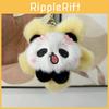 Cute Cartoon Panda Plush Toy Short Plush Keychain Kids Gift Stuffed Animal Charm