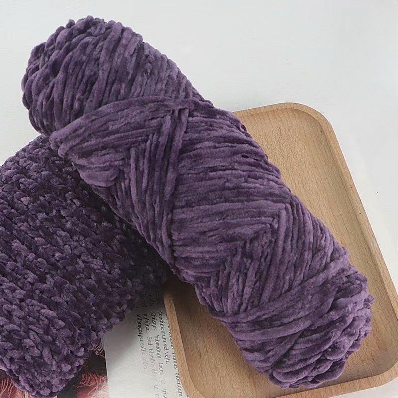 10Pcs/95g Chenille Warm Velvet Yarn Blended for Handmade DIY Knitting Wool Crochet Handmade Scarf Coat Baby Blanket and Hat