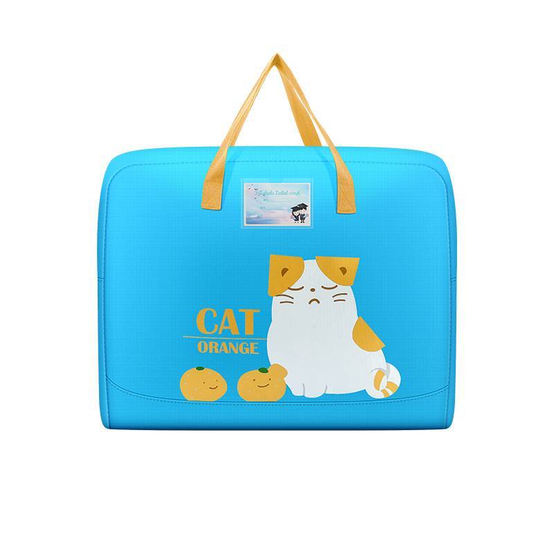 Kids Cartoon Cute Storage Bag For Bed Comforters With Oxford Fabric For Bedroom Organization