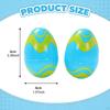 12 Pieces Fillable Easter Eggs Basket Fillers Ornament Portable Empty 6cm Themed Party Favors