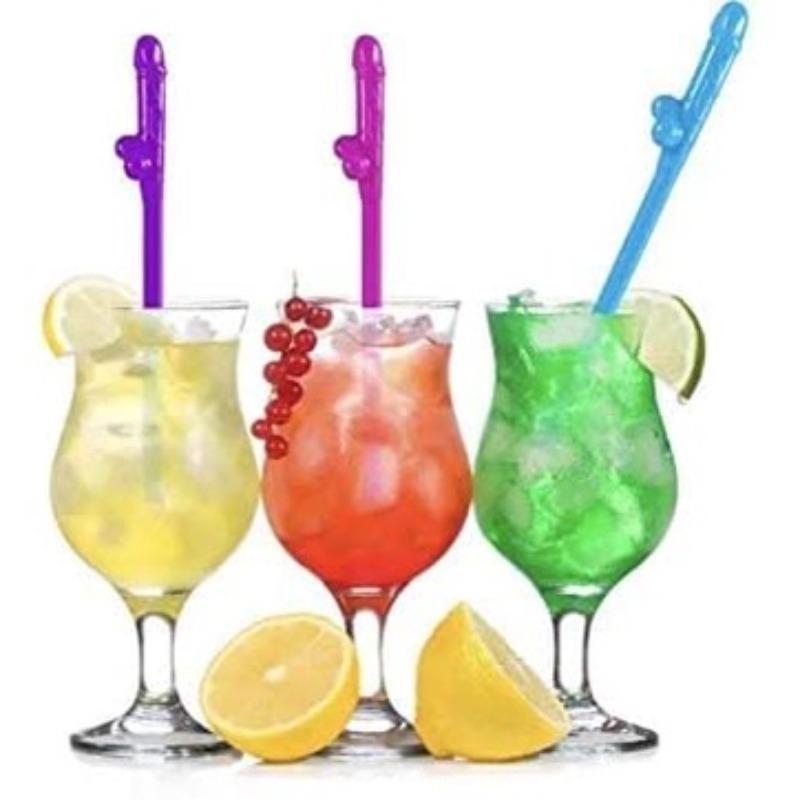 Willy Pennis Decorate Bachelor Party Straws