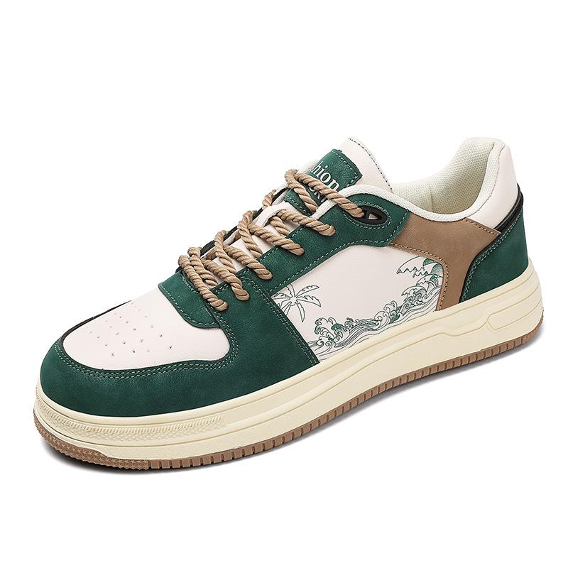 

Обувь мужская больших размеров модная повседневная обувь для сноуборда молодежная национальная модная обувь для кроссовок белого цвета на все времена года 39