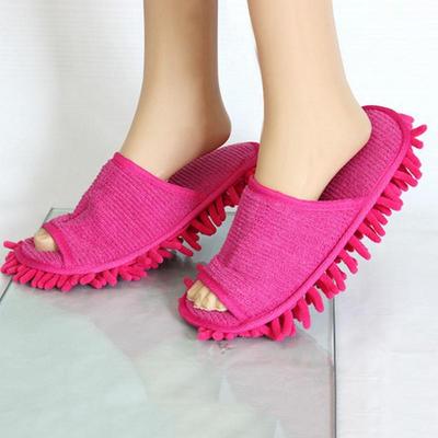 Home Floor Cleaning Slippers Chenille Multi Functional Shoes Time Home Floor Cleaning Slippers Chenille