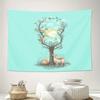 Nature Deer Tapestry Forest Woodland Animal Wall Hanging Bohemian Home Decor Room Aesthetic Vintage Cottagecore Tapestry