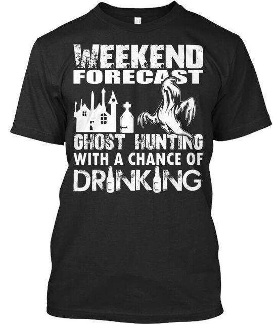 Weekend Forecast - Ghost Hunting With A Chance Premium T-Shirt XL