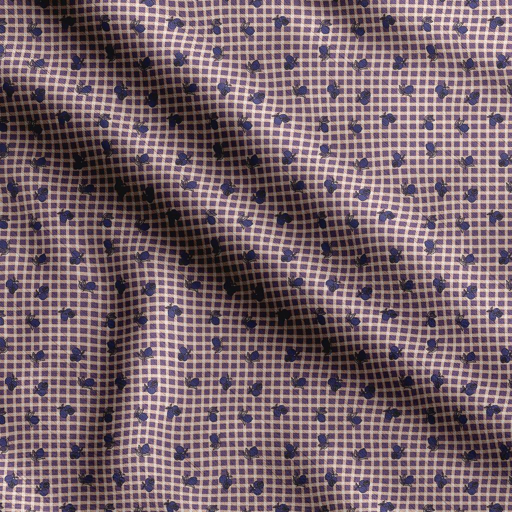 Soimoi Check Print,  Cotton Cambric, Quilting Fabric Sold by The Yard 42 Inch Wide, Medium Weight Cotton Fabric, Sewing  Supplies,Baby