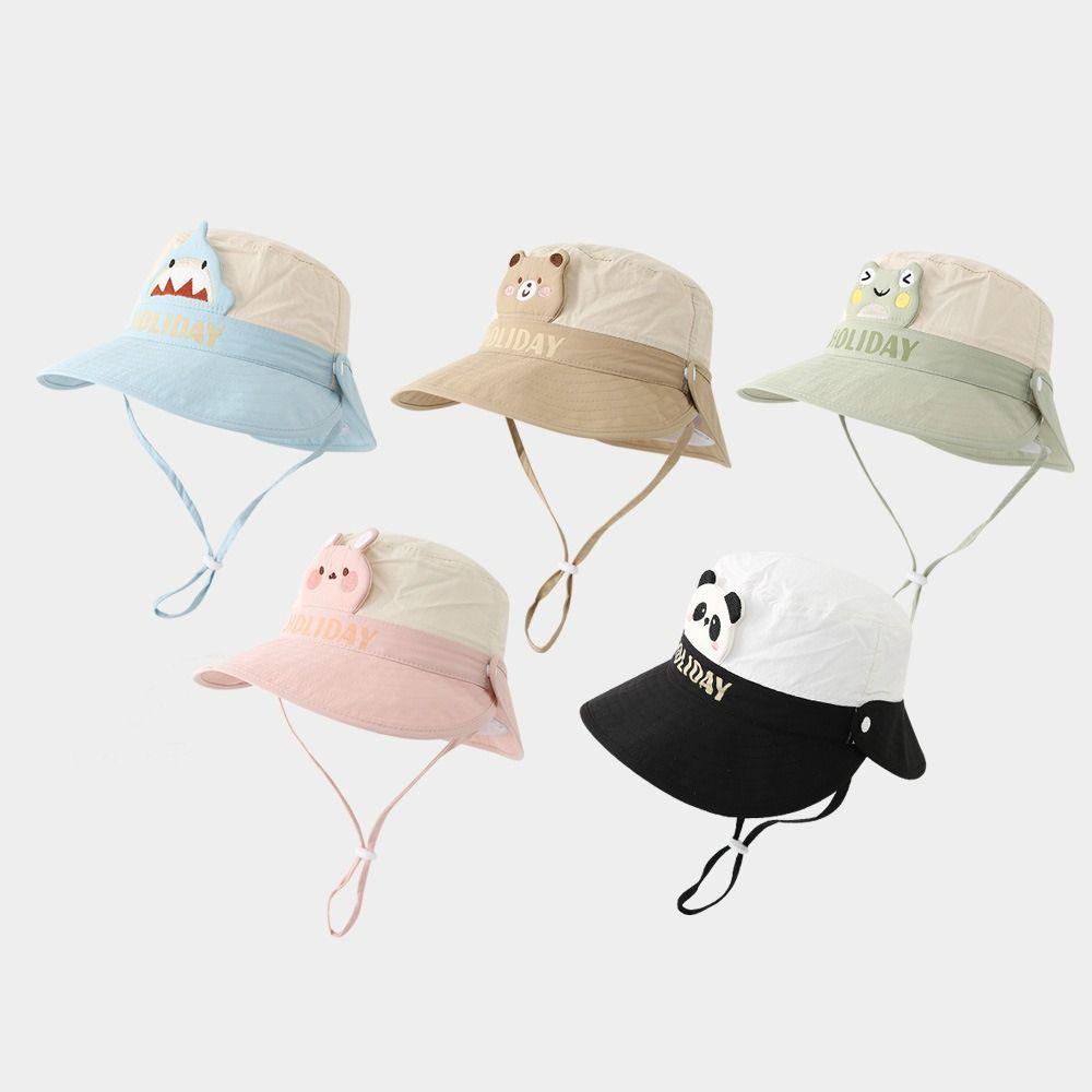 Quick-drying Kids Bucket Hat Sun Protection Shading Hat Fahion Sun Cap  Boys Girls