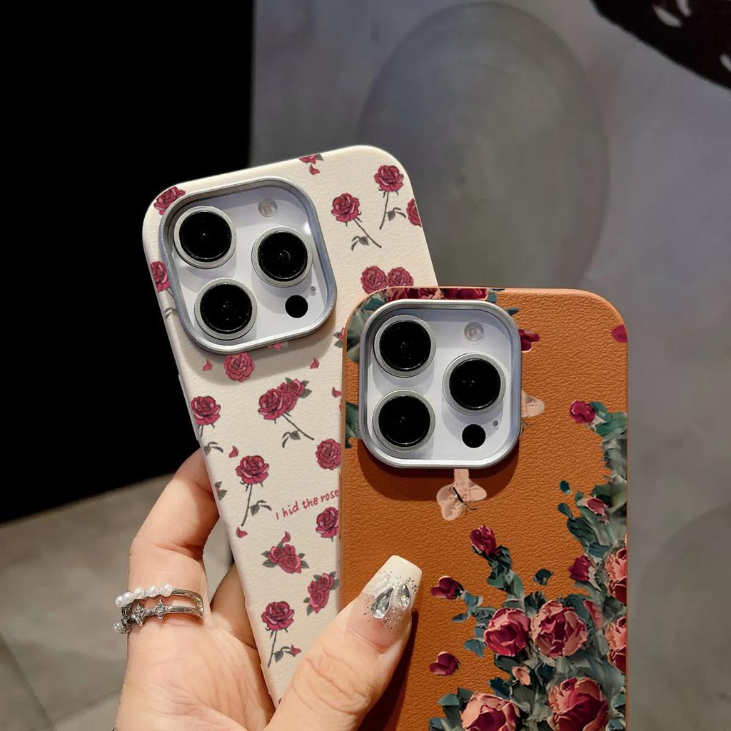 Redmi Note 14 Cases Retro Fashion Rose Faux Leather Phone Case for Xiaomi Redmi Note 12 13 Pro Plus 10S 11S 12S 11 13C 14C Cover
