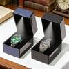 with LED Light Watch Box Flip-Top Lid Wristwatch Display Case Exquisite Watch Storage Case  Watch