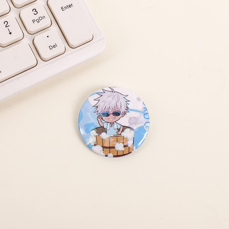 Gojo Satoru Keychain & Jujutsu Kaisen Frosted Badges