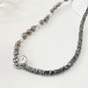 Asymmetrical Natural Pearl Necklace, A Light Luxury Girls' Fashion Necklace, A Style Accessory.