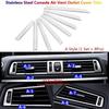 8x Stainless BMW 5 Series F10 Car Center Console Air Vent Outlet Cover Trims | Silver | Stainless Steel | Front | Waterproof | China