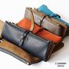 CCOMPANY LIMITED Lupo 2 Second Genuine Leather Italian Leather Pencil Case (Orange)