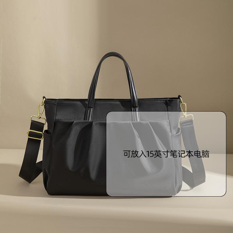 

TS JYL laptop bag,Women Laptop Handbag Light Nylon Commuter Briefcase Large Shoulder Tote OneSize