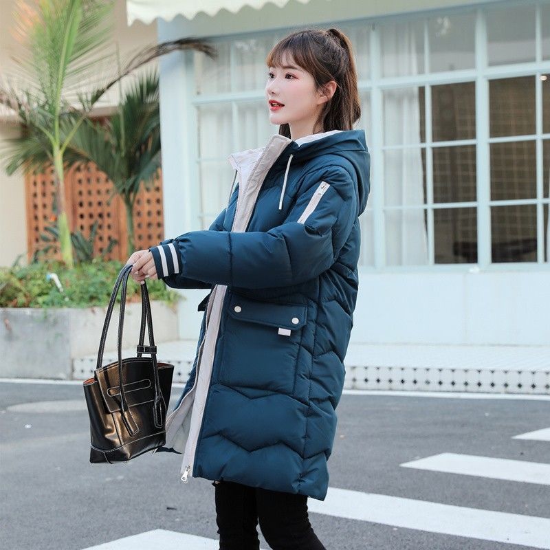Gepolsterte Kleidung Damen mittel und lang locker verdickt Winter gepolsterte Jacke 2025 gepolsterte Kleidung Winterjacke Brotkleidung
